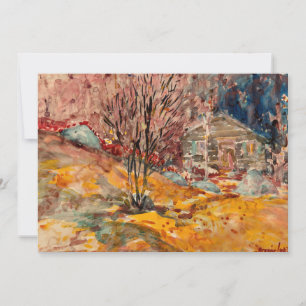 Autumn Landscape George Luks Card