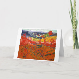 Autumn Landscape Maurice de Vlaminck Card