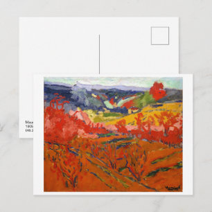 Autumn Landscape Maurice de Vlaminck Postcard