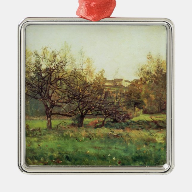 Autumn Landscape Metal Tree Decoration (Front)