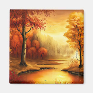 Autumn Landscape Painting-87546 Magnet