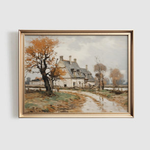 Autumn Landscape Print, Fall Farmhouse PRINTABLE Poster