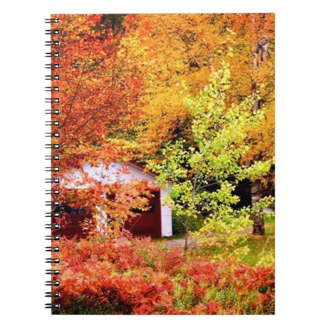 Autumn Landscape Spiral Notebook (Front)