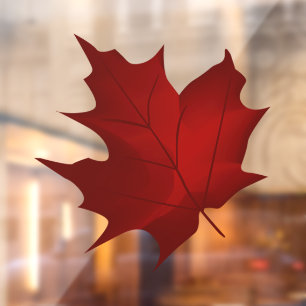 Autumn Leaf 3 Vinyl Window Cling