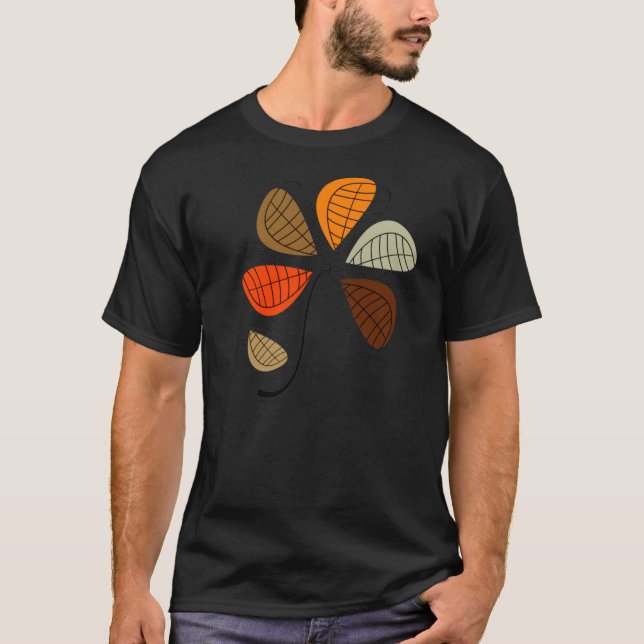 Autumn Leaf Abstract T-Shirt (Front)