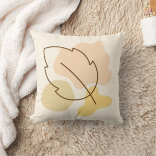 Autumn Leaf & Blob Shape Fall Home Decoration Gift Cushion