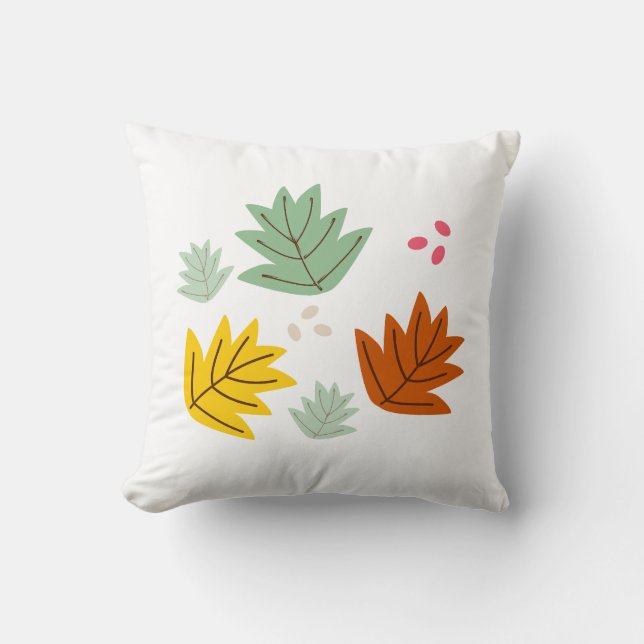 Autumn Leaf Fall Fun Cushion (Front)
