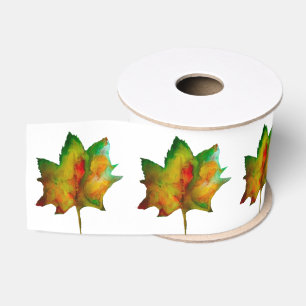 Autumn Leaf Grosgrain Ribbon