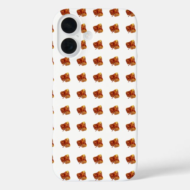 Autumn Leaf Pattern - Elegant White Case-Mate iPhone Case (Back)