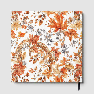 Autumn Leaf Pattern Guest Book