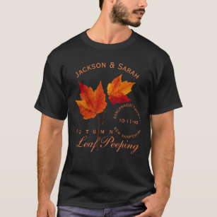 Autumn Leaf Peeping Personalised T-Shirt