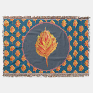 Autumn Leaf Throw Blanket