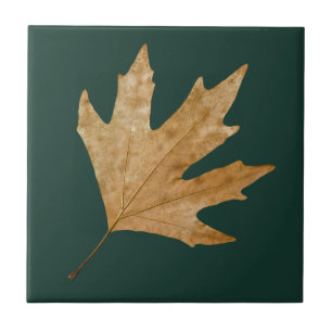 Autumn leaf tile