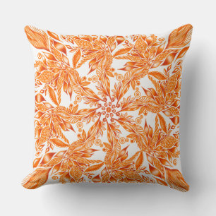 Autumn leaf tunnel mandela  cushion