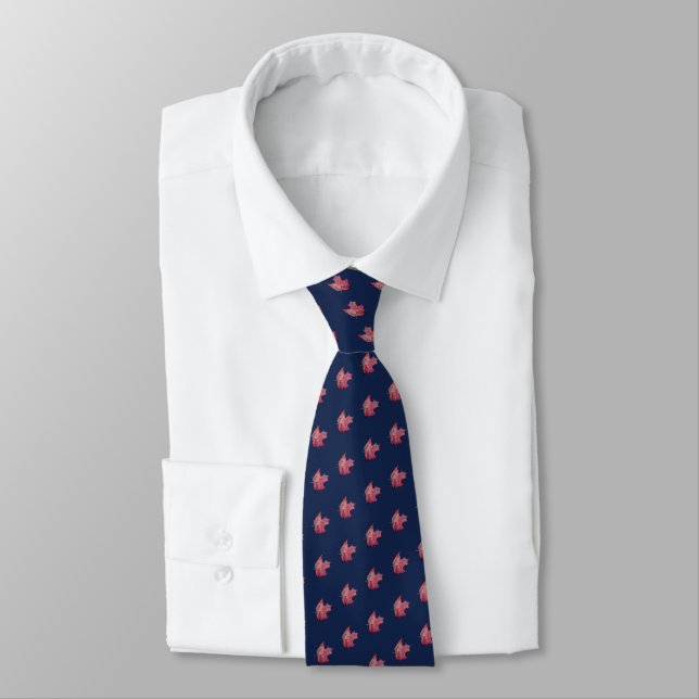 Autumn Leaf Watercolor 2 Tee Tie (Tied)