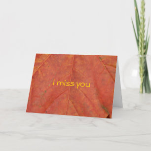 autumn leave card