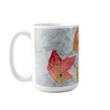 Autumn Leaves 15 oz Classic White Mug