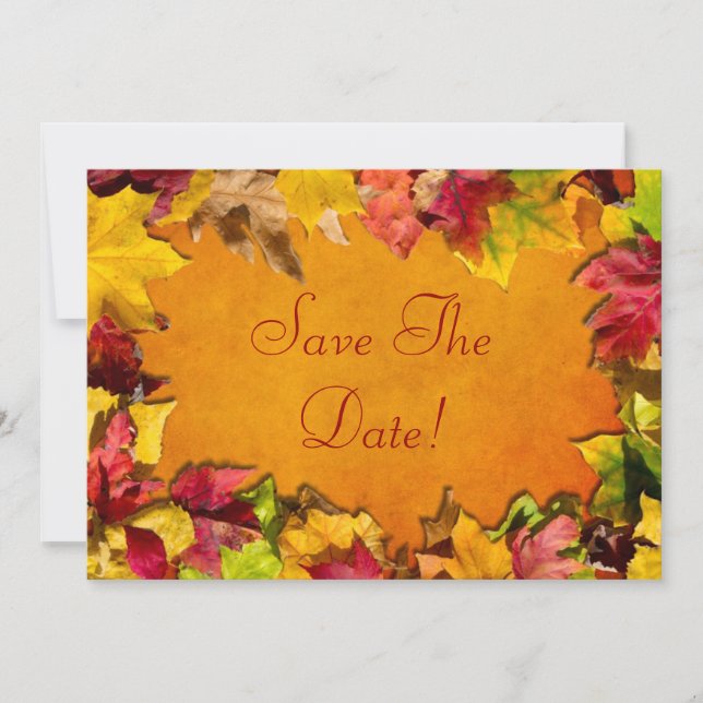 Autumn Leaves 1 Invitation (Front)