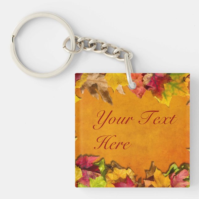 Autumn Leaves 1 Key Ring (Front)