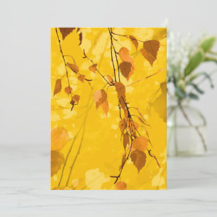 Autumn Leaves 3 Thank You Card