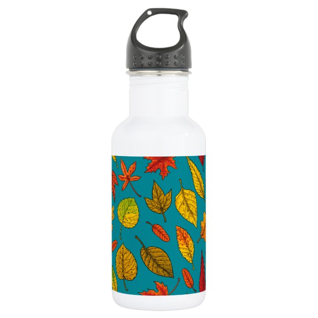 Autumn leaves 532 ml water bottle (Front)