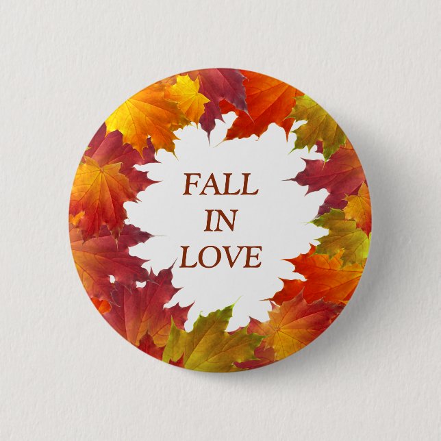 Autumn Leaves 6 Cm Round Badge (Front)