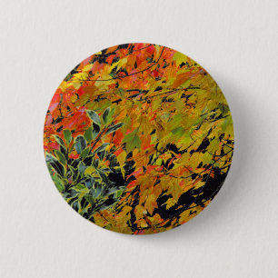 Autumn Leaves 6 Cm Round Badge