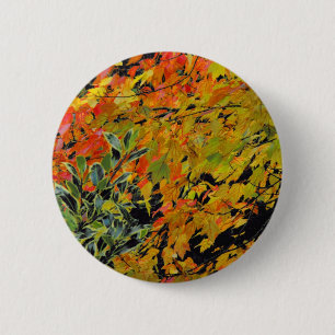 Autumn Leaves 6 Cm Round Badge