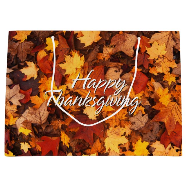 Autumn Leaves 6 Large Gift Bag (Front)