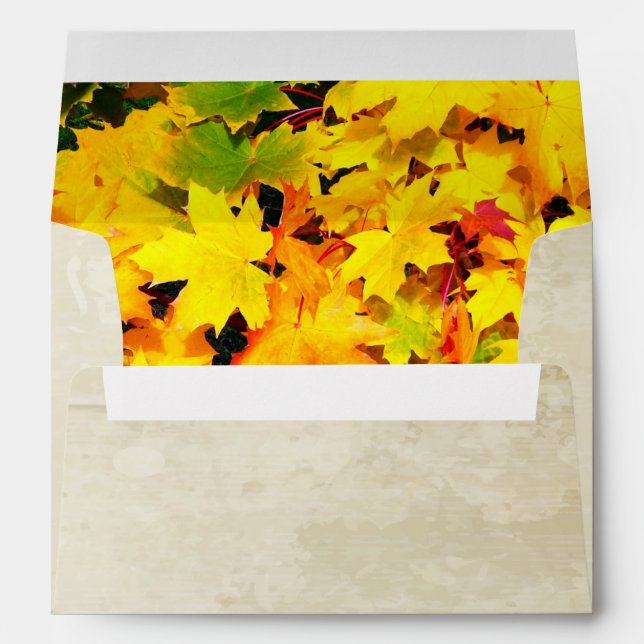 Autumn Leaves 7 Happy Thanksgiving Envelope (Back (Bottom))