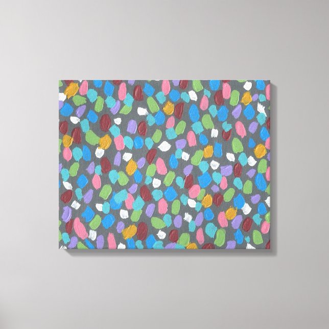 Autumn Leaves Abstract Canvas Print (Front)