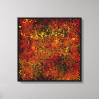 Autumn leaves abstract painting