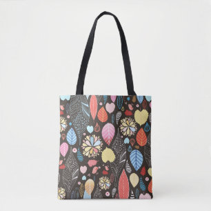 Autumn Leaves and Birds. Tote Bag