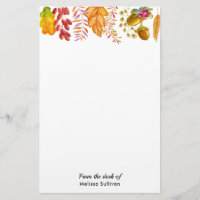 Autumn Leaves and Foliage Border