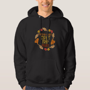 Autumn Leaves And Girls Trip Please Fall Girl Squa Hoodie