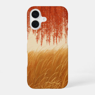 Autumn Leaves and Golden Field Phone Case