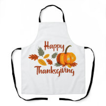 Autumn Leaves And Pumpkins Happy Thanksgiving