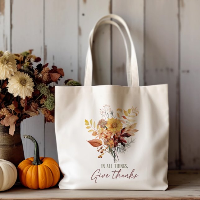 Autumn Leaves and Quote  Tote Bag (Creator Uploaded)