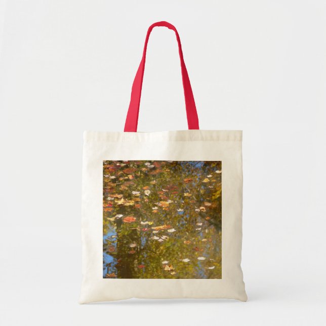 Autumn Leaves and Stream Reflection at Greenbelt Tote Bag (Front)