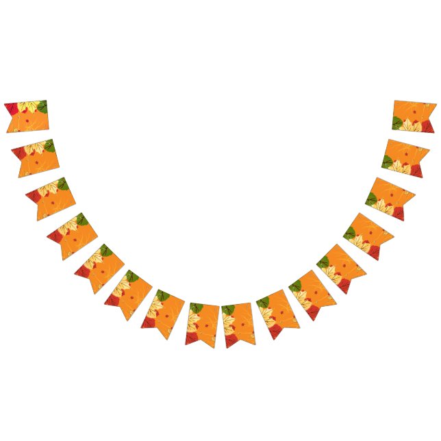 Autumn Leaves At Sunset Bunting (All)