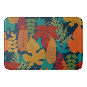 Autumn leaves bath mat