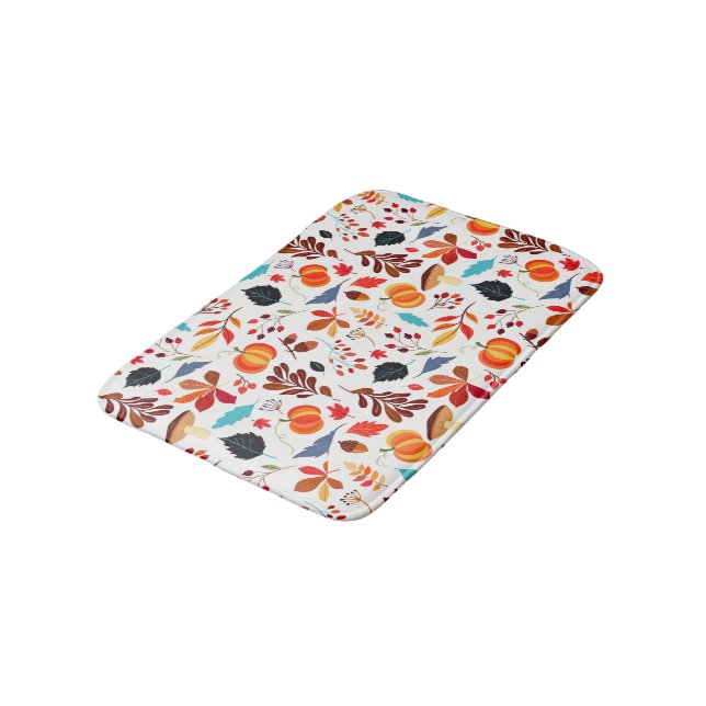 Autumn Leaves Bath Mat (Angled)