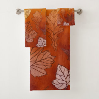 Autumn Leaves Bath Towel Set