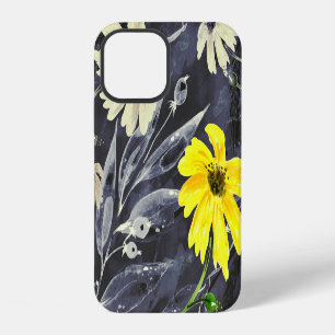 Autumn leaves, berries: watercolor pattern. iPhone 12 case