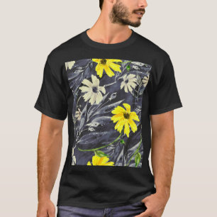 Autumn leaves, berries: watercolor pattern. T-Shirt