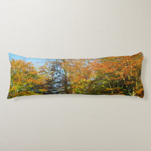 Autumn Leaves & Blue Skies - Personalised Body Cushion