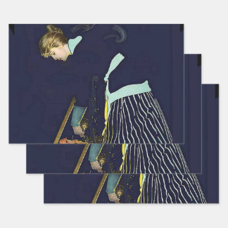 Autumn Leaves Bonfire by C Coles Phillips Wrapping Paper Sheet