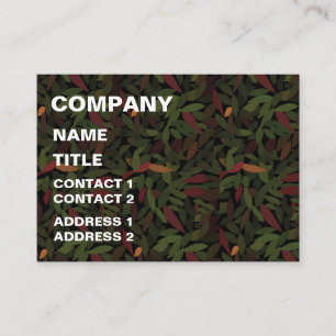 Autumn Leaves Botanical Business Card