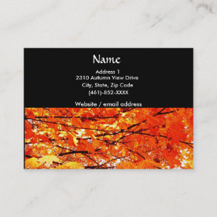 Autumn Leaves Business Card