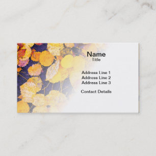Autumn Leaves Business Card
